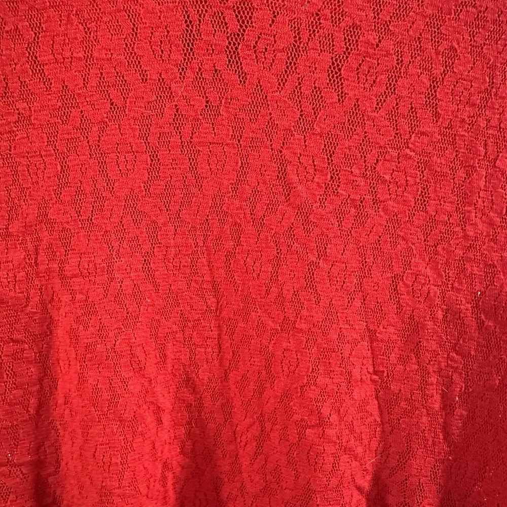 Vintage Cinema Etoile Red Lace and Satin Maxi Slip Nightgown‎ Size Small